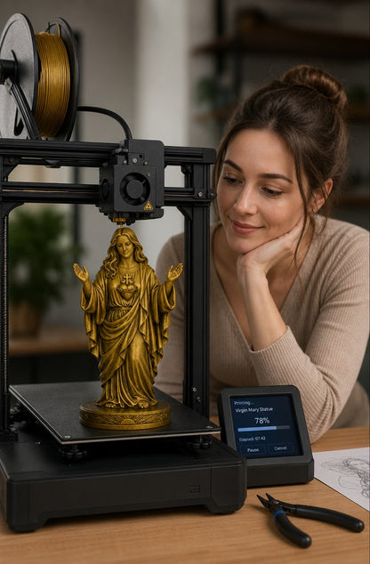 Female Jesus | Skulptur ODER 3D-Druckdatei (STL)