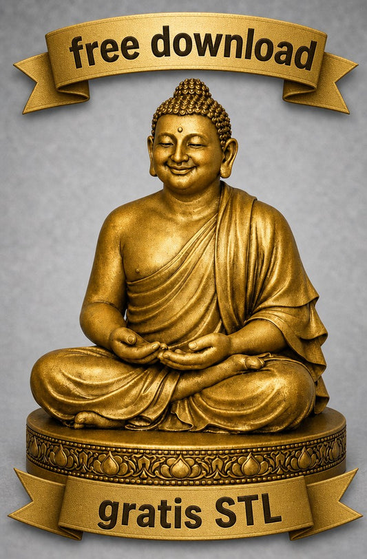 Kostenlose Buddha 3D-Druckdatei (STL) – Freebie - Gratis Download